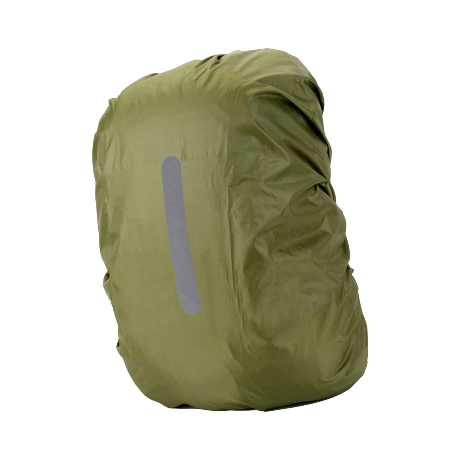 Magideal - Mochila Impermeable Con Tiras Reflectantes 30-40l Para Ciclismo Senderismo Fácil De Instalar , Verde