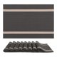 thumbnail image 1 of REGALWOVEN Juego de 8 Manteles Individuales de Vinilo para Decoración de Mesa de Comedor de Cocina Lavables Resistentes al Calor Manteles Individuales Limpiables Marrón 18*12in, 1 of 7