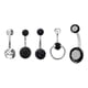 thumbnail image 3 of 5 Anillos Para Ombligo Para Mujer 1 6 Mm Acero Inoxidable Joyería Para Piercing De Ombligo Color Negro, 3 of 5
