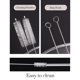 thumbnail image 3 of Juego de 4 pajillas de metal reutilizables CAMDEA 27 cm, 3 of 7