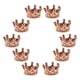 thumbnail image 1 of 10 piezas mini cuentas de encantos de la corona para los hallazgos de joyas que hacen 6 x 11 mm de oro rosa, 1 of 5