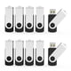 thumbnail image 1 of Unidades flash USB Aiibe 16 GB USB 2.0, paquete de 10 unidades, negras, 1 of 9