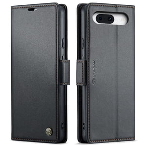 Caseme Tipo Cartera Google Pixel 8A Con Cierre Magnético, Rfid, Tarjetero, Soporte, Carga Inalámbrica