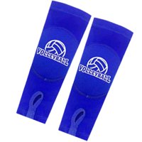 Ioensy - 2 Piezas Guantes De Manga De Voleibol Manga De Brazo Para Correr Trabajo Baloncesto Azul
