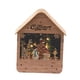 thumbnail image 5 of Casa De Nieve Navideña, Regalo De Navidad Para Niños, Cabaña De Troncos Brillante Para Fiesta, Casa De Vacaciones S, Color Madera, 5 of 5