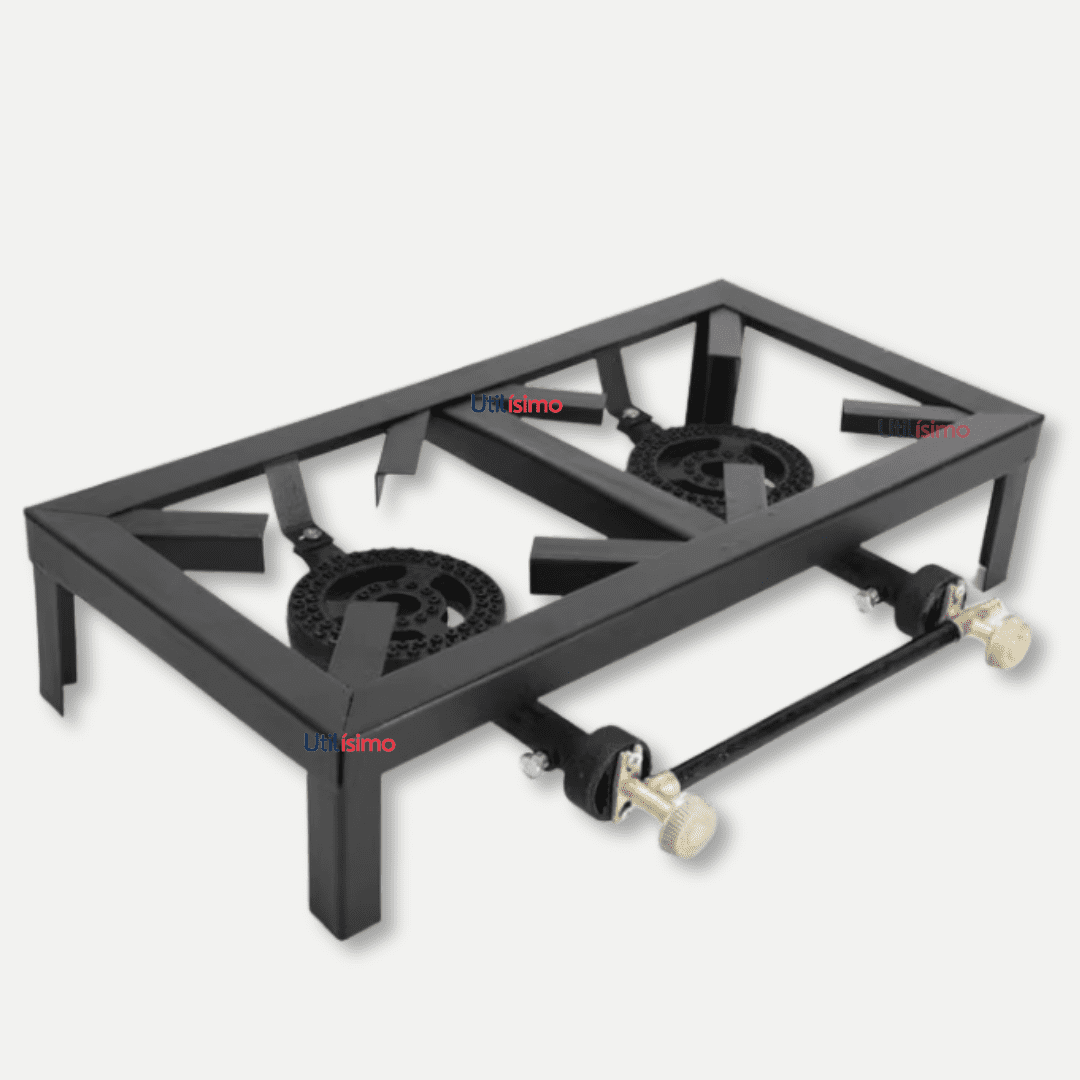 Line - Fogón Cocina A Gas Licuado 2 Platos Camping Hogar