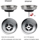 thumbnail image 4 of 2 piezas de filtro de desagüe de fregadero, tapón de fregadero, cesta de repuesto combinada para desagüe de cocina de 3-1/2 pulgadas, filtro de desagüe de fregadero, tapón de fregadero de cocina, cola, 4 of 7