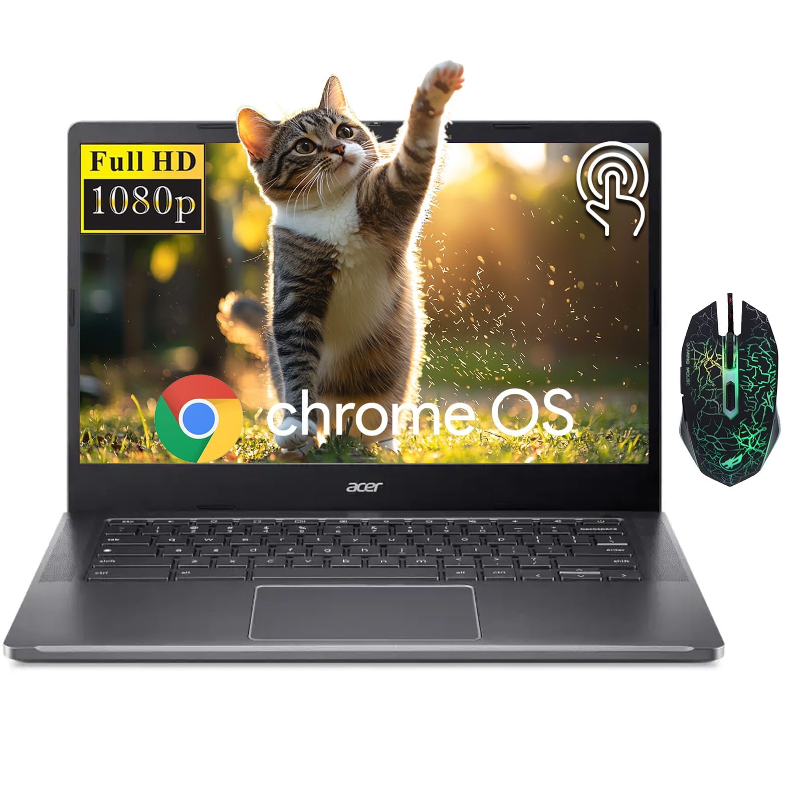 Portátil Acer Chromebook Plus 14 Fhd Con Pantalla Táctil De 8 Gb De Ram Y 512 Gb De Ssd