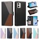 thumbnail image 5 of Cartera Plegable para Motorola Moto G73, PU Tricolor con Ranuras, Negro, 5 of 6
