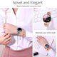 thumbnail image 2 of Reloj inteligente Thafikzi para mujer Android/iOS dorado con monitor de ritmo cardíaco y presión arterial, 2 of 9