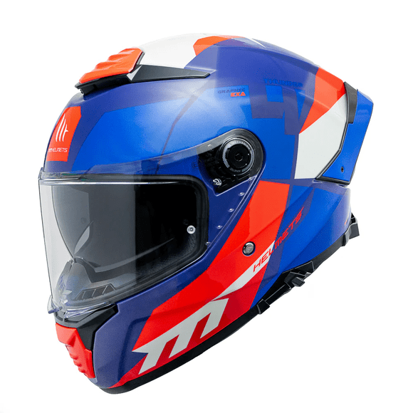 Casco para moto MT Thunder 4 SV Exa C7 Azul Brillo M + Pinlock MT-V-28