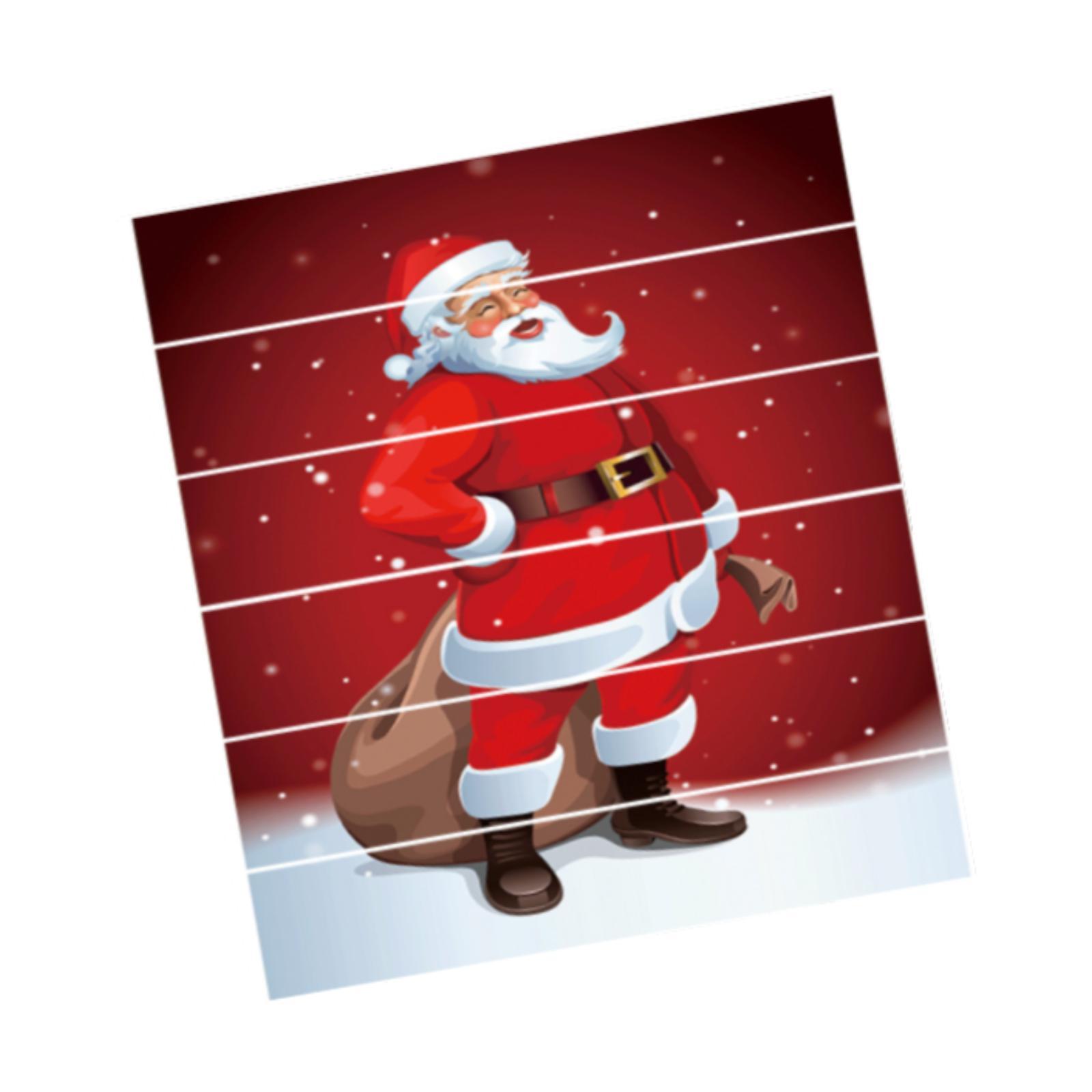 Magideal - Pegatinas De Escalera De Papá Noel, Calcomanías Con Efecto Estereoscópico 3D, Calcomanía De Pared, Pegatina Para Escalera Versátil, Adornos, Pegatina