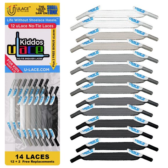 Cordón U-Lace Kiddos sin nudos elástico multicolor para niños