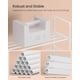 thumbnail image 5 of Estante para zapatos SONGMICS, 3 niveles, metal, 16 a 20 pares, color blanco perla, 5 of 6