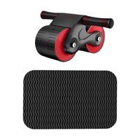 Ioensy - Rodillo Abdominal Ejercicio Entrenador De Cintura Rodillo De Rueda Abs Antideslizante Para Unisex Rojo