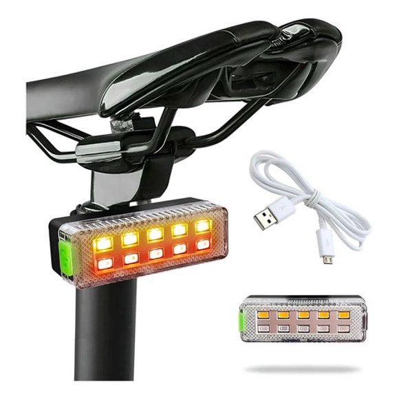 Luz Led Para Bicicleta Trasera Qx-w10b Recargable Usb Ipx6