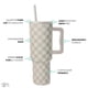 thumbnail image 2 of Vaso Simple Modern Trek Checkmate de 1,2 litros con asa y pajita, 2 of 9