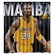 thumbnail image 1 of Cortina de ducha de Kobe de Los Angeles Lakers con ganchos, tamaño 66 x 72 pulgadas, 1 of 3