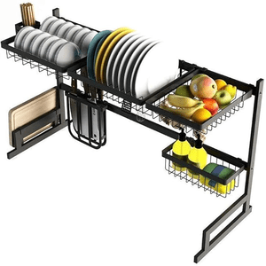 Genérico - Secaplatos Acero Inoxidable 65Cm Color Negro