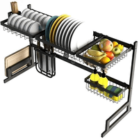 Genérico - Secaplatos Acero Inoxidable 65Cm Color Negro