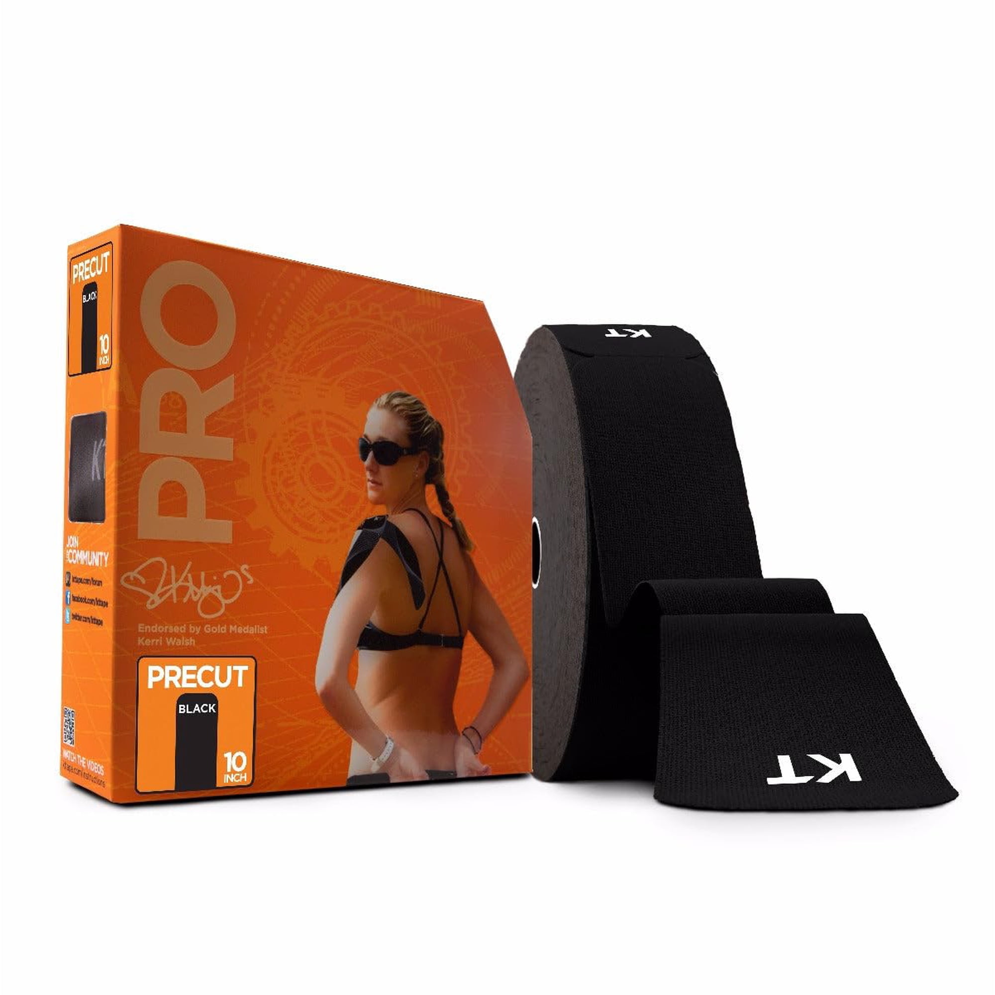 Cinta Deportiva Kt Tape Pro, Elástica Sintética, 150 Tiras