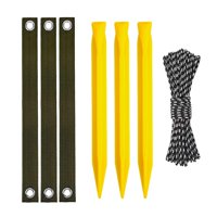 Ioensy - Kit De Anclaje Para Árboles Proteger Árboles Jóvenes Estacas De Anclaje Para Plantas De Jardín Amarillo