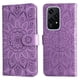 thumbnail image 1 of Funda tipo cartera FOXDOCK para Honor 200 Lite 5G , diseño girasol en relieve, cuero PU, cierre magnético, soporte y tarjetero, 1 of 5