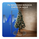 thumbnail image 3 of Arbol De Navidad Arbolito Nevado 120 Cm 1.2 Mt Base Metalica, 3 of 6