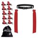 thumbnail image 1 of Conjunto de 10 Cinturones de Flag Football Trained – Rojo, 1 of 8