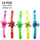 thumbnail image 1 of Paquete de 12 pulseras luminosas para fiestas infantiles, pulseras LED que brillan en la oscuridad, regalos divertidos para fiestas de cumpleaños, premios para niños y niñas, etiquetas para el aula,, 1 of 8