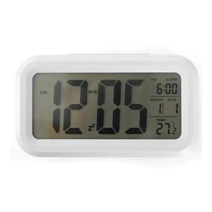 Genérico - Reloj Despertador Led Temperatura Alarma Color Blanco