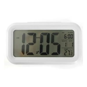 Genérico - Reloj Despertador Led Temperatura Alarma Color Blanco