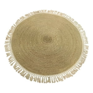 Genérico - Alfombra Yute Fibra Natural Redonda Decoración 80Cm Jhn