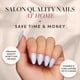 thumbnail image 2 of Pantalón corto Glamnetic Blueberry Milk de Press-On Nails, azul claro, 2 of 6