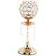 thumbnail image 5 of Candelero De Cristal De Lujo Pilar Candelabro Soporte Ceremonia Mesa Decoración Oro L, 5 of 5