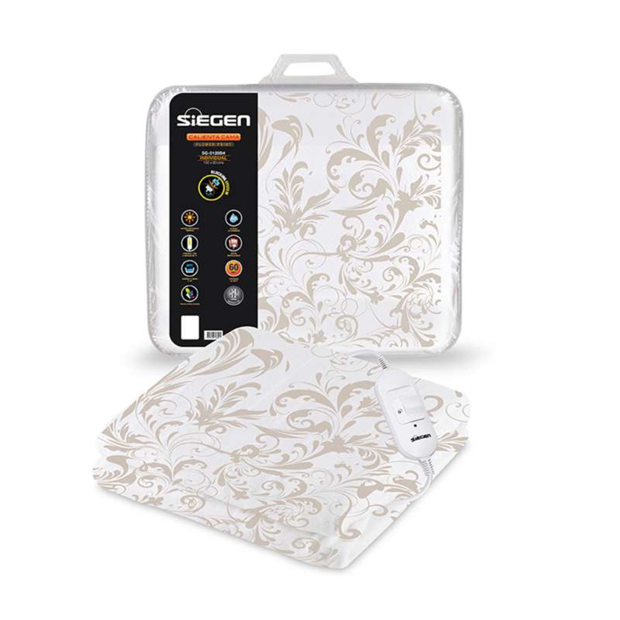 Siegen - Calienta Cama Sg-5120D4 1 Plaza Diseño