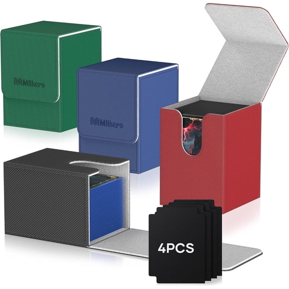 Caja para cartas Mlikero, 4 unidades para 400 cartas