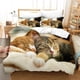 thumbnail image 1 of Pet Cat Bedding Set Cute Cat Bed Set Aldult Kid Bedroom Duvetcover Sets Boysgirls, 1 of 5