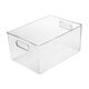 thumbnail image 1 of Papelera Organizadora De Almacenamiento Transparente Con Asa Para Cocina, Nevera, Ba?o S, 1 of 3