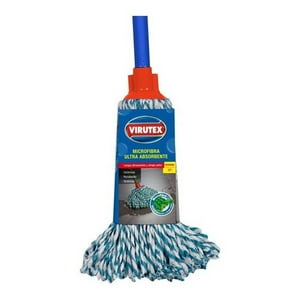 Virutex - Repuesto Mopa Redonda Microfibra Pabilo