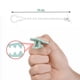 thumbnail image 2 of Porta Chupete Clip Plastico Cadena Afirmador Colgante, 2 of 3