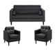 thumbnail image 1 of Sofa Retro 3 Cuerpos 1-1 Pu Negro, 1 of 5