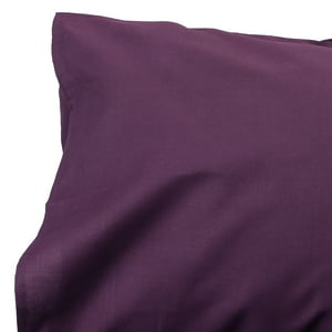 Sueño Blanco - Set 2 Fundas Para Almohada 50X70 C/U Color Morado Oscuro