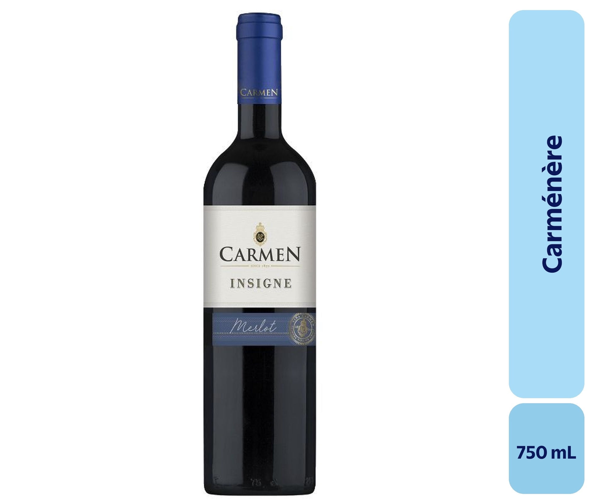 Vino Tinto Carménère Reserva 13° Botella 750 cc Insigne