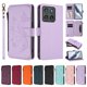 thumbnail image 3 of Funda Cartera Mariposa para [Motorola Edge 2026] con Soporte y Cremallera Morado claro, 3 of 6