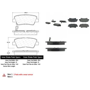 Pastillas Freno Para Auto C-Tek 102.13130