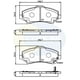 thumbnail image 2 of Pastillas Freno para auto Jeep New Cherokee 2008-2013 Delantero, 2 of 4