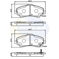 Comline - Pastillas Freno Para Auto Cbp36066
