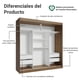 thumbnail image 4 of Clóset Madesa Reno 3 Puertas Corredizas Marrón/Blanco, 4 of 9