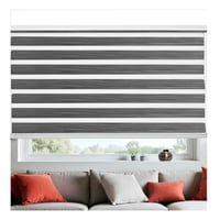 Cortina Roller Jaspeada Duo Zebra Día Noche 120X200Cm Beiti